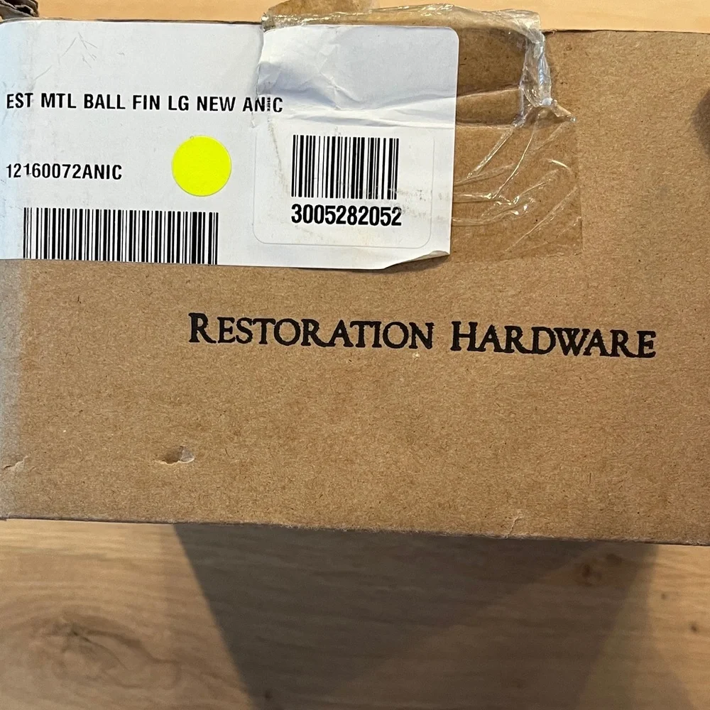 Restoration Hardware Black Metallic Finials